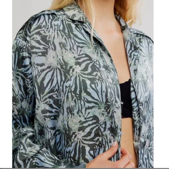 Free People Dreamy Days Pajama Set in Seafoam Combo in Various NWT $98R - Picture 4 of 4